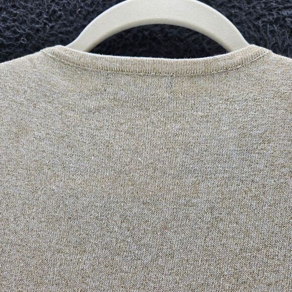 Nu Options Womens Sweater Beige Size 1X Cotton Blend Button Close Long Sleeve - Picture 12 of 12